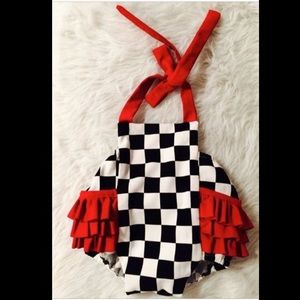 Nascar inspired racing romper size 18-24 months